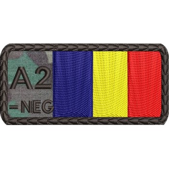 ECUSON GRUPA SANGUINA A2 NEG TRICOLOR COMBAT
